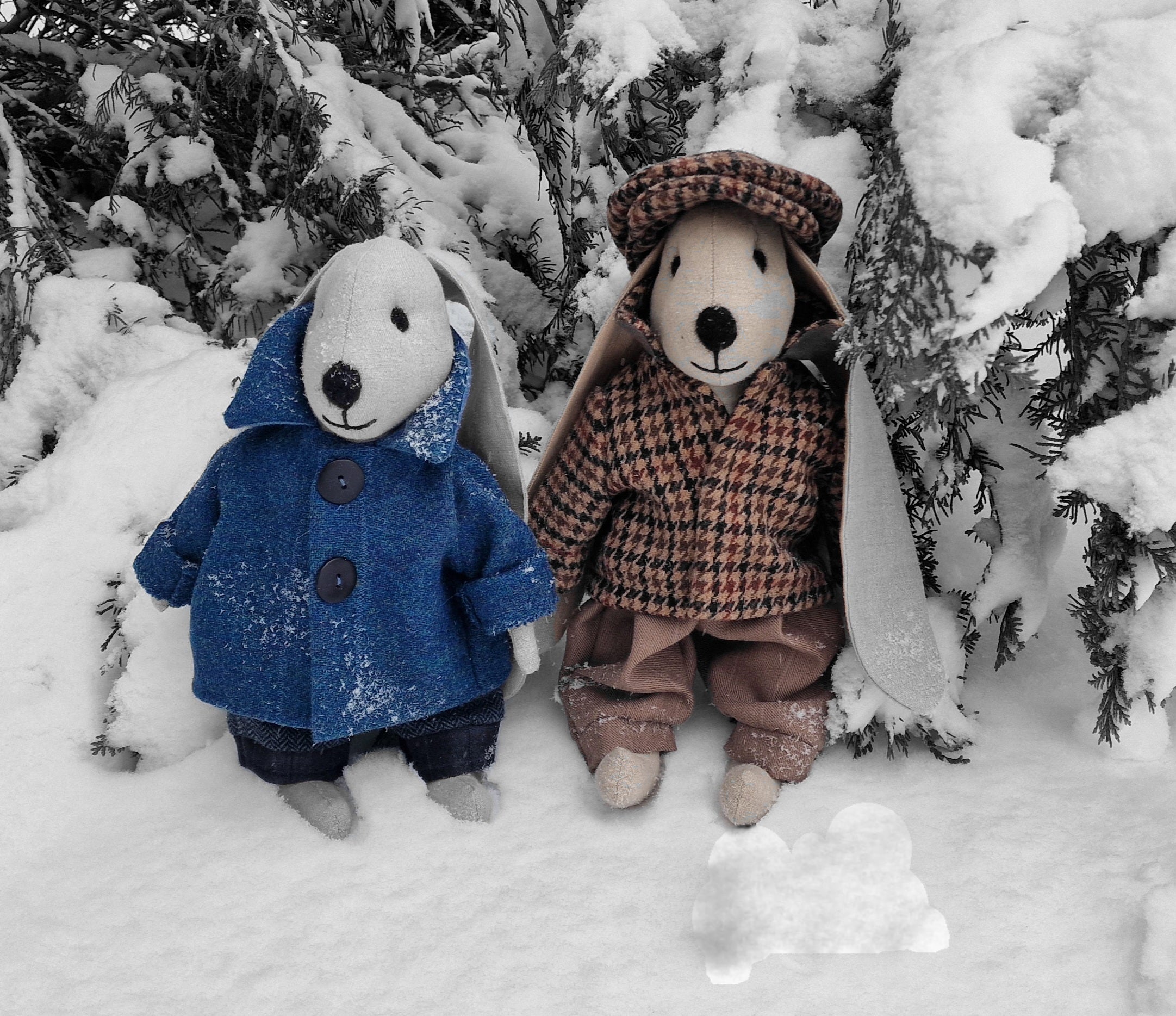 Rankų darbo žaislai iš lino