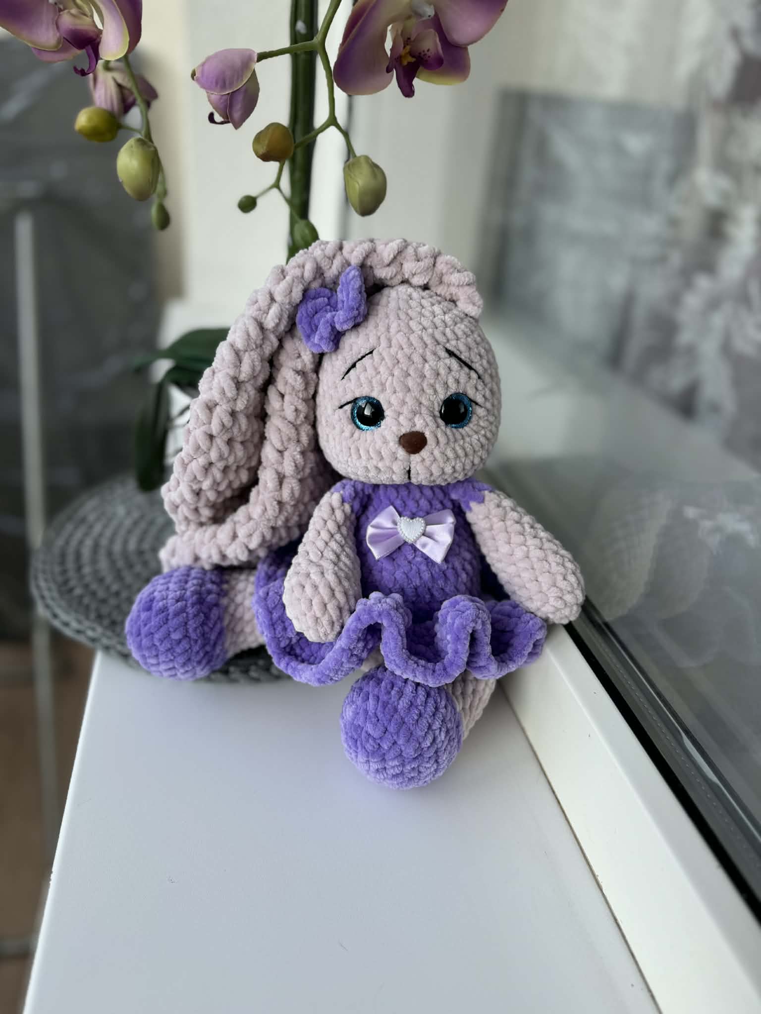 Rankų darbo zuikytė „Mėta“