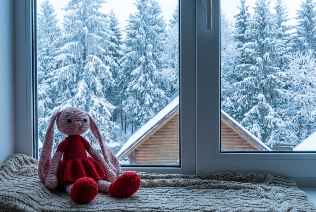 Rankų darbo zuikytė „Rožė“