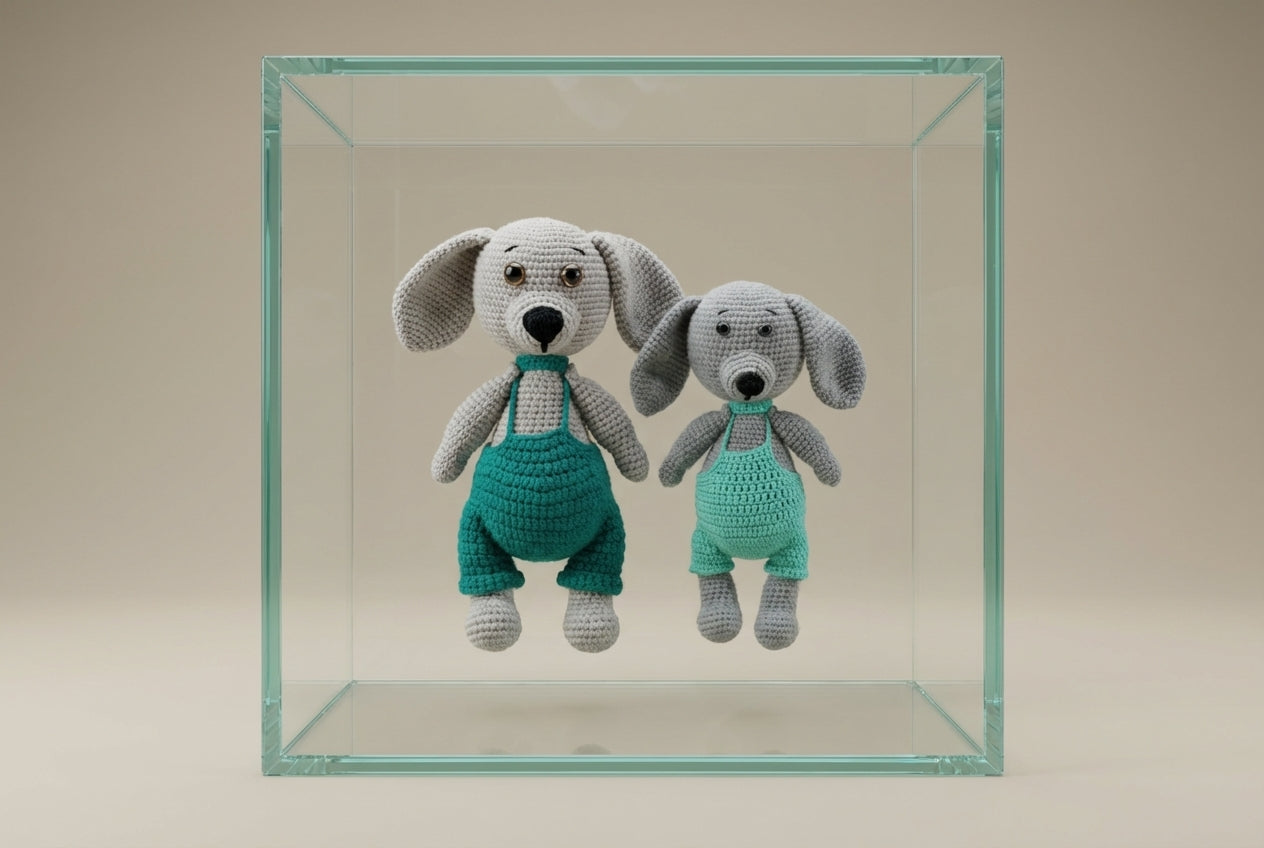 Nertas šuniukas Mikas