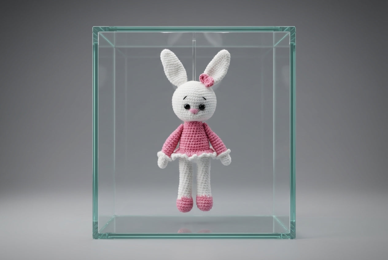 Rankų darbo zuikytė „Luna“