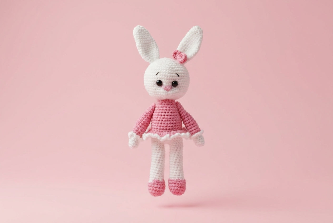 Rankų darbo zuikytė „Luna“