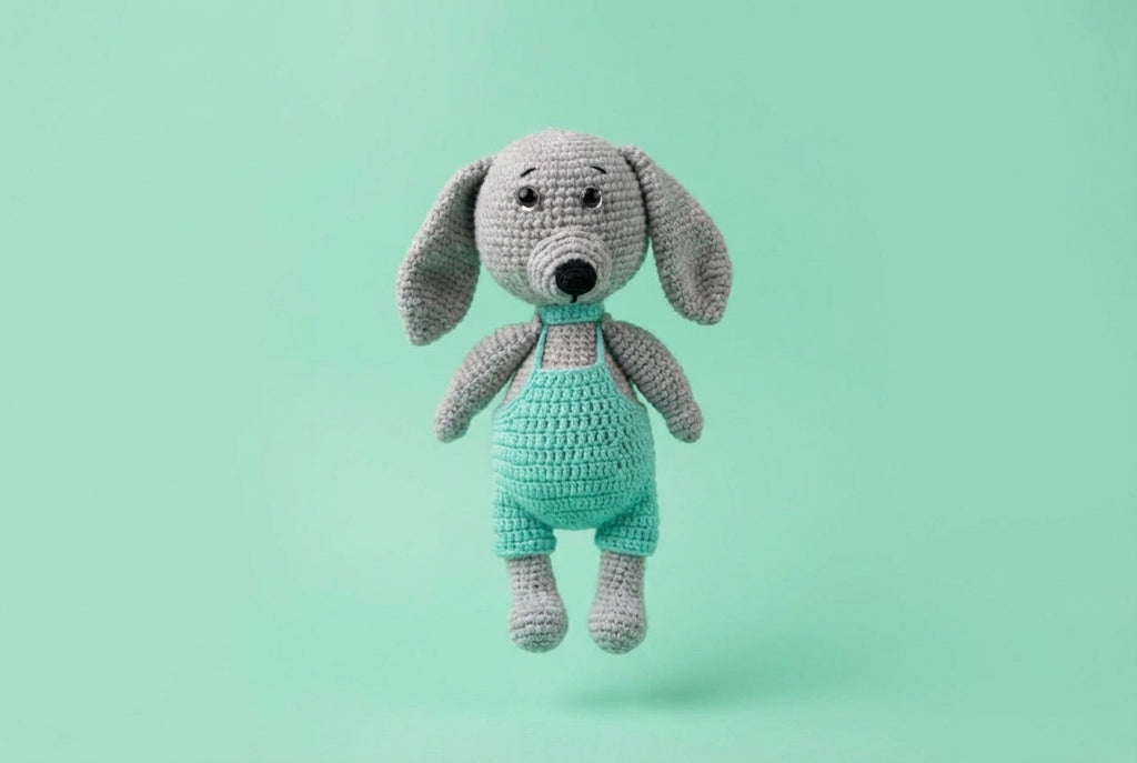 Rankų darbo šuniukas „Pukis“