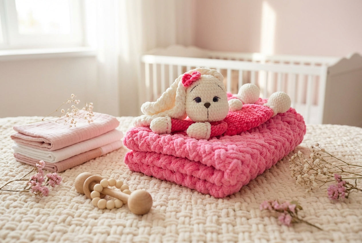 Kūdikių žaislų rinkiniai „Sapnų Zuikučiai“