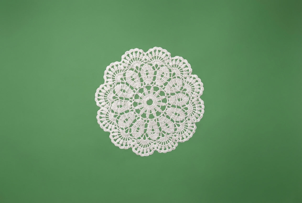 Nerta rankų darbo servetėlė (Ø 21 cm)