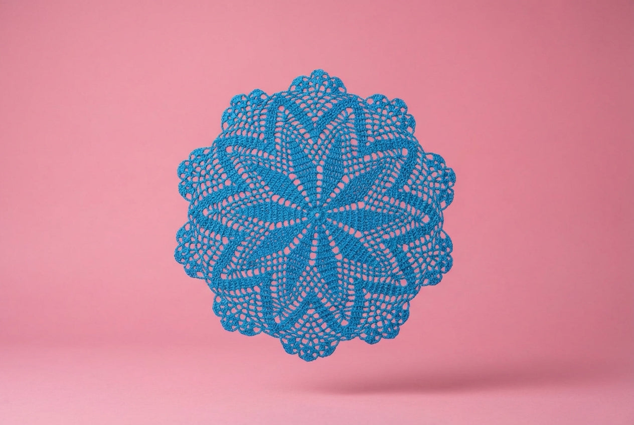 Nerta rankų darbo servetėlė (Ø 23 cm)