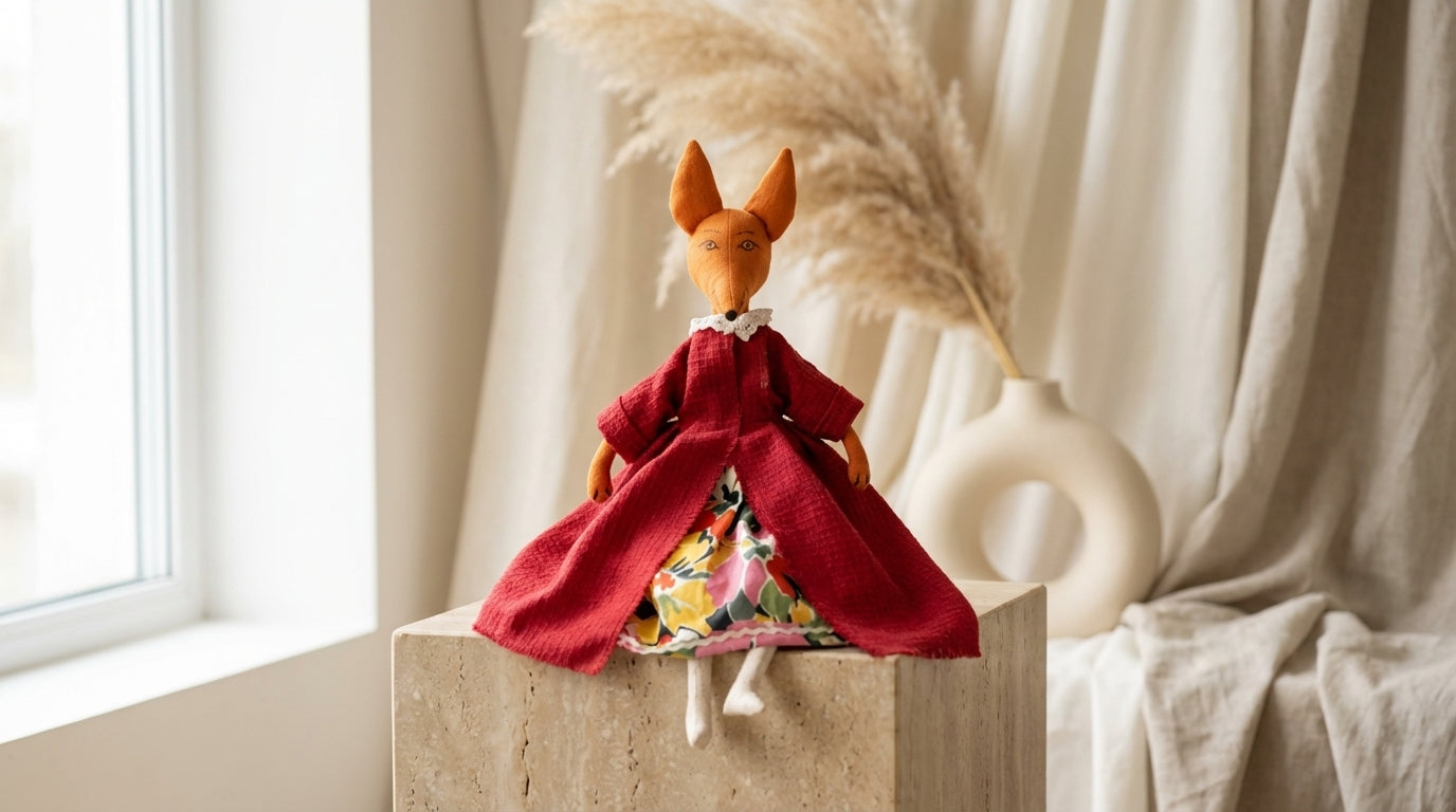 Rankų darbo lapė Emilija