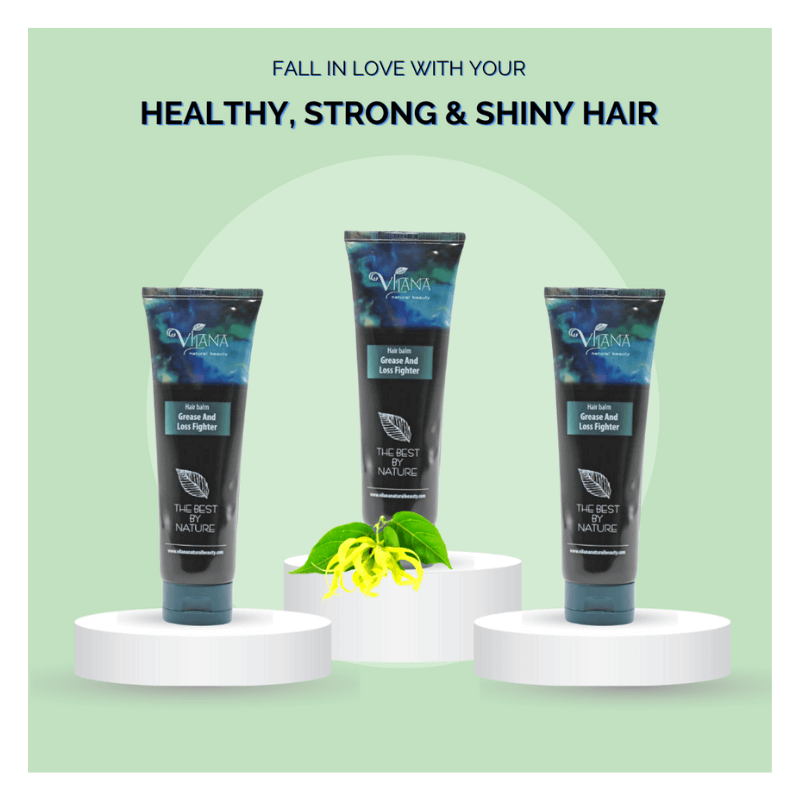 GREASE AND HAIR LOSS FIGHTER Skirtas slenkantiems ir besiriebaluojantiems plaukams