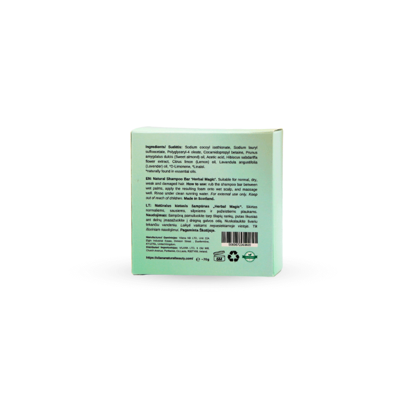Kietasis šampūnas: HERBAL MAGIC