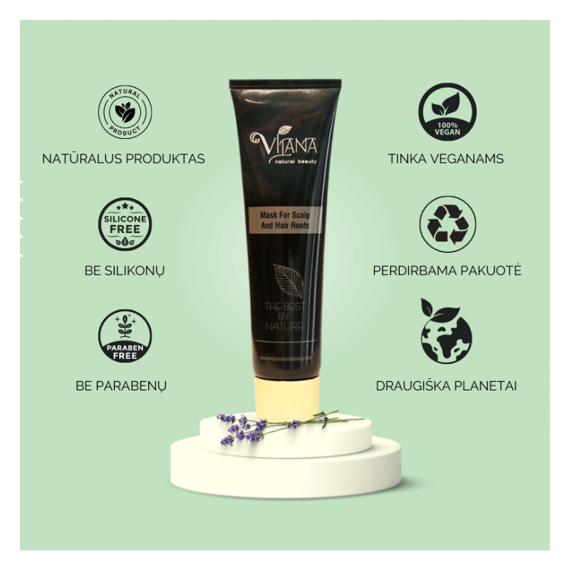 Kaukė Ggalvos odai ir šaknims: MASK FOR SCALP AND HAIR ROOTS