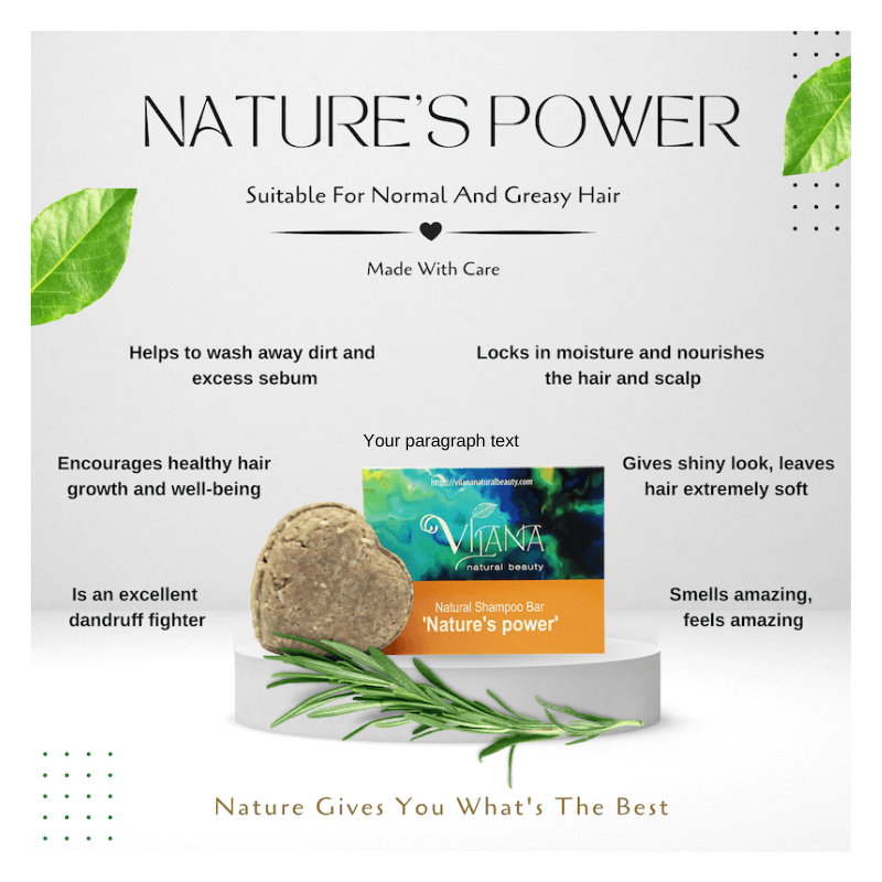 Kietasis šampūnas: NATURE’S POWER