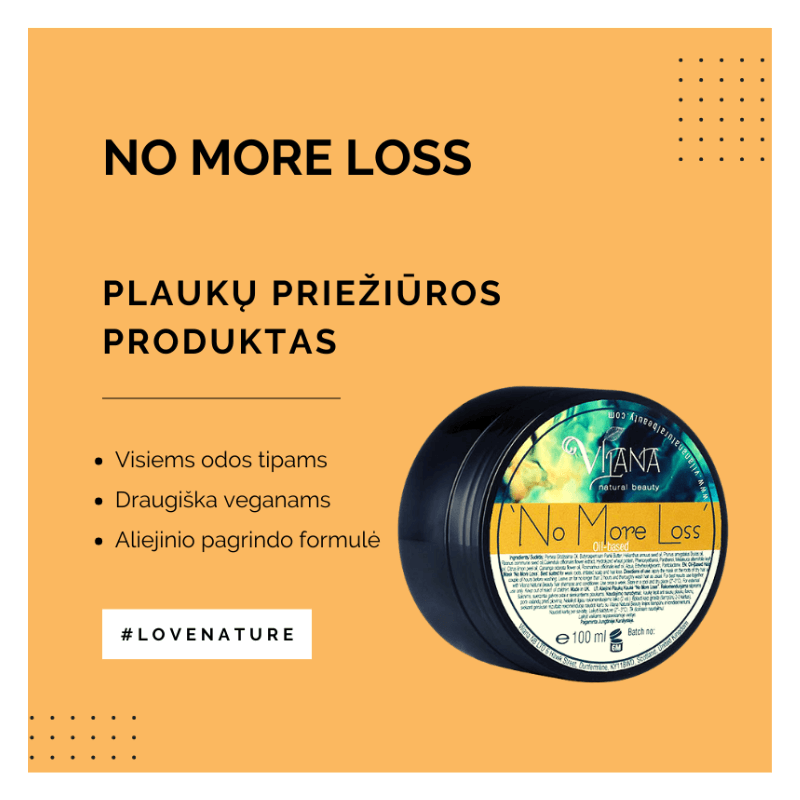 Kaukė plaukų šaknims: NO MORE LOSS