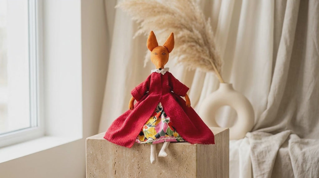 Rankų darbo lapė Emilija