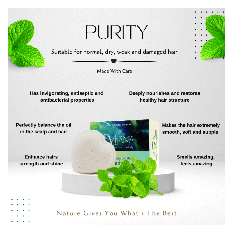 Kietasis šampūnas: PURITY