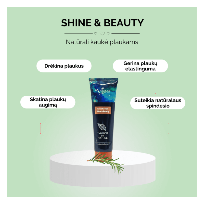 SHINE & BEAUTY Skirta sausiems, pažeistiems ir nusilpusiems plaukams