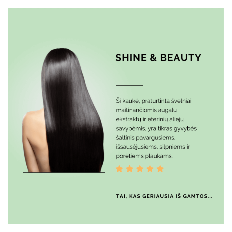 SHINE & BEAUTY Skirta sausiems, pažeistiems ir nusilpusiems plaukams